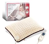 FISHTEC - Coussin Chauffant Warm Cosy de 100W - 3 Niveaux de Chauffe Réglables - Contrôle avec Télécommande Amovilble, Housse en Matière Polaire Déhoussable - Pour Douleurs Lombaires et Abdominales