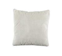 Coussin Flanelle Côtelé Blanc 40x40cm, Doux et Confortable, Lavable en Machine -