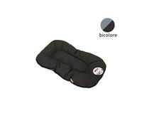 coussin flocon 61cm bicolore noir/gris