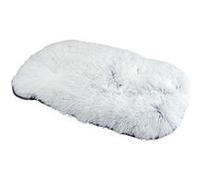 Coussin flocon réversible en fausse fourrure pour animaux - Blanc - L 107 x l 65 cm Blanc G
