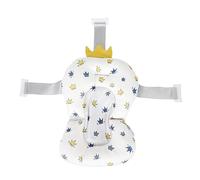 Coussin Flottant de Bain pour bébé, Réglable, Support de Bain pour bébé, Oreiller de Siège, Motif Couronne Blanche, pour Nouveau-nés de 0 à 12 Mois