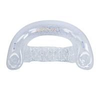 Coussin Flottant de Piscine Gonflable de qualité supérieure, Matelas d'été à air et Eau avec Design à Paillettes pour Adultes et Grande Taille 63 x 60 Pouces, matériau PVC (Paillettes argentées)