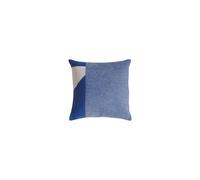 Coussin FORMARKIVET Big Logo 55x55 Beige pâle/Bleu Roi