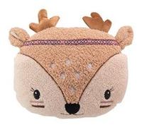 Coussin forme tête de Biche 30x30 cm Beige Beige G