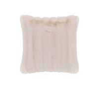Coussin fourrure artificielle blanc 45 x 45 cm