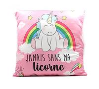 Coussin Funny Licorne - Jamais sans ma Licorne
