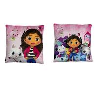 Coussin - GABBY'S DOLLHOUSE - GABBY CHAT ET LA MAISON MAGIQUE - 38x38 cm - Touche velours - Impression recto verso