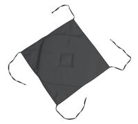 Coussin galette de chaise - Noname - 40x40cm - 100% Polyester - Anthracite - 4 rabats avec ficelles