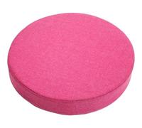 Coussin/Galette de Chaise Ronde 40/35/45/50cm Antidérapants Coussin de Siège Rond Exterieur/Intérieur Coussin D'assise Rond Jardin, Cuisine, Bureau, Salle à Manger(Rose Rouge,50x50cmx5cm)