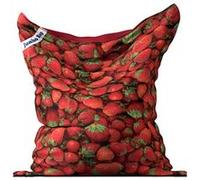 Pouf Jumbo Bag Coussin géant 130x170cm printed strawberry 10000-01