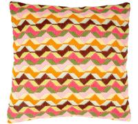 Coussin "Geometric retro" de Vervaco, 40x40cm, estampillé au point long