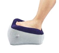 Coussin Gonflable de Pied, Confort Relaxant, Coussin Relaxant pour Pieds, Design Moderne, Gray+Blue pour Utilisateurs de Bureau, Voyageurs, Maison et Voyages