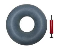 Coussin Gonflable en Anneau Gris pour Douleurs au Coccyx, Hémorroïdes, Prostatite, Episiotomie, Soulagement de Douleurs Périnéales, avec Pompe - Coussin Ergonomique d’Assise pour Fesses Douloureuses