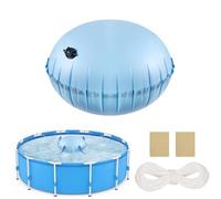 Coussin Gonflable Piscine Rond,Coussin Piscine,Flotteur Hivernage Piscine 120x 120 CM,Pool Pillow,Dome Piscine Hors Sol avec 15M Corde D'équilibre,pour Les Bache Sol Piscine,Spas,Fontaine