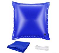 Coussin gonflable pour piscine d'hiver, conçu pour les piscines au sol rond pour créer des tensions et éviter les dommages aux murs de la piscine (bleu foncé, 122 cm)