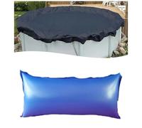 Coussin gonflable pour piscine hors sol, 120 x 240 cm, PVC 0,3 mm d'épaisseur, bleu, avec corde d'ancrage