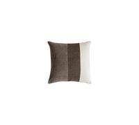 Coussin Grand Logo 55x55 Beige clair/Brun Ombré