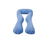 Coussin Grossesse/Allaitement forme en U bleu