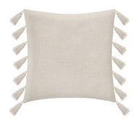 Coussin Gypsy ivoire à pompons 50 x 50 cm