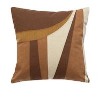 Atmosphera - Coussin déco imprimé Hary 45 x 45 cm Marron