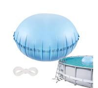 Coussin Hivernage Piscine Hors-Sol, Coussin Gonflable Robuste en PVC avec 4 mètres de corde pour Protection Bâche d’Hiver, Accessoire Anti-Gel et Étanche pour Piscine Extérieure (120x120 cm)
