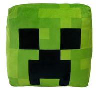 Coussin - HOMADICT - Minecraft Creeper - Ultra-moelleux - Poches intégrées - Finitions brodées