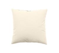 Coussin - HOME MAISON - Ecru - 40 x 40 cm - Déhoussable - Coton Naturel - Intérieur
