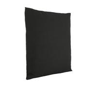 Coussin ILES en polyester et coton noir 500x500mm