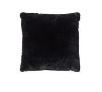The Home Deco Factory - Coussin imitation fourrure 40 x 40 cm Opulence noir noir