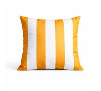 Coussin imperméable déhoussable à rayures ARCACHON Jaune 50x50 cm