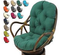 Coussin imperméable pour Fauteuil à Bascule pivotant d'extérieur, pour Un Confort Optimal. Assise Type hamac, 120 x 60 cm, avec Dossier Haut capitonné. Convient aux balancelles en rotin et a