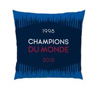 Coussin imprimé 100% polyester, fff champions bleu TU