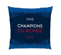 Coussin imprimé 100% Polyester - FFF WOLRD CUP - Bleu - 40x40cm
