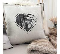 Coussin Imprimé C?Urs Beige 40 X 40 Cm