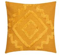 Atmosphera Coussin Tuft Inca - 40 x 40 cm - Jaune ocre