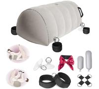 Coussin Inflable BDSM avec Set Ligatures Main-Mollet, Masque, Support Gode - Ventouse, 300lb, 28x13x12in