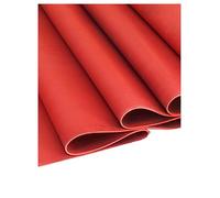 Coussin isolant, feuille de caoutchouc solide robuste, rouleau de Silicone haute température, tapis imperméable for tampons de bricolage, rembourrage, revêtement de sol(Red,100x100x0.8cm)