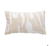 Coussin jacquard Madini beige lin 30x50cm - Atmosphera Créateur d'intérieur
