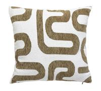 Coussin jacquard Safina vert kaki 40x40cm - Atmosphera Créateur d'intérieur