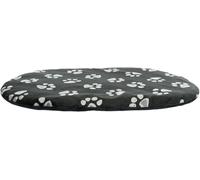 Coussin Jimmy, Ovale, 115 × 72 cm, Noir