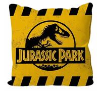 SD Toys Oreiller Jurassic Park Caution Yellow Logo 40 x 40 cm G