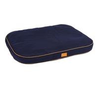 Coussin - KERBL - Jerome - 80 x 60 x 6 cm - Bleu foncé et cognac