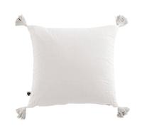 Coussin - L'EFFET PAPILLON - GAIA - 40 x 40 cm - Gaze de coton - Coloris Chantilly