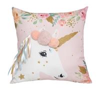 Coussin Licorne Rubans Rose - Atmosphera For Kids