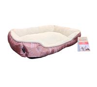 Coussin Lilly rose Rectangle 50 x 40 x 12 cm pour petit chien et chat