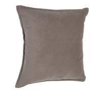 Coussin ""LILOU"" coton gris taupe 45x45cm - Atmosphera Créateur d'intérieur