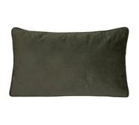 Coussin ""LILOU"" coton vert kaki 30x50cm - Atmosphera Créateur d'intérieur