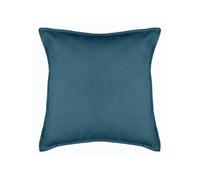 Atmosphera - Coussin Lilou déhoussable effet velours en polyester 55x55 cm - Bleu - Lilou Bleu G