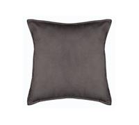 Atmosphera Coussin Lilou déhoussable effet velours polyester 55 x 55 cm Gris foncé