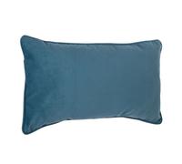 Coussin ""Lilou"" Effet velours 30 x 50 cm Atmosphera - Bleu